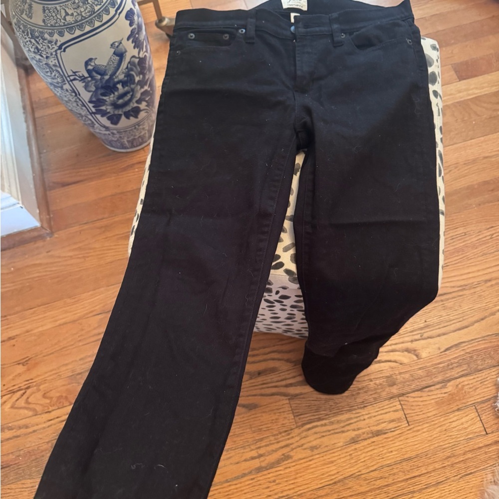 J. Crew Women's Straight Leg Black Jeans